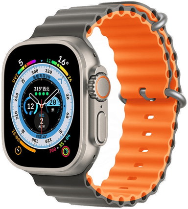 Devia Sport6 Reim for Apple Watch - Grå/orange