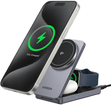 Ugreen 3-i-1 Magnetisk Trådløs Lader