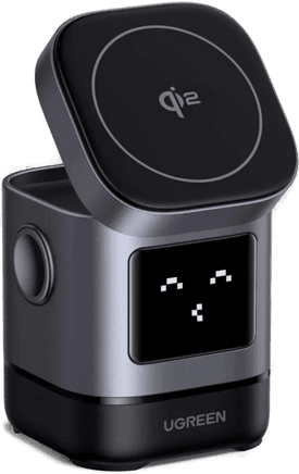 Ugreen Uno 2-In-1 Qi2 Trådløs Lader 15W