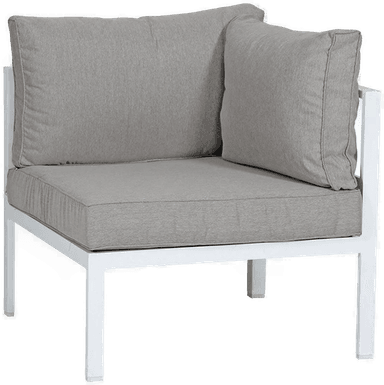 Brafab Leone Hjørnedel Hvit/Grå