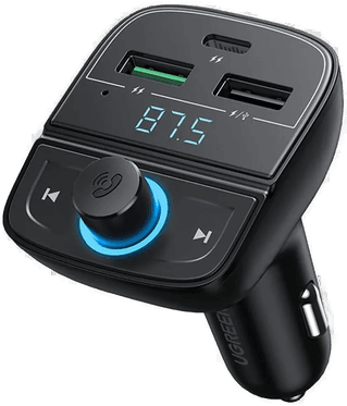 Ugreen Bluetooth FM-sender 2x USB-A, 1x USB-C