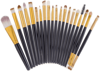 Teknikproffset Sminkebørster 20-Pack