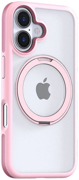 Torras Ostand R Fusion deksel iPhone 16 - Rosa