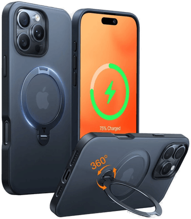 Torras iPhone 16 Pro Deksel m. Ståfunksjon