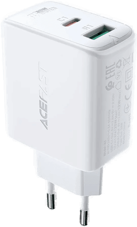 Acefast vegglader 32W USB-C/USB-A