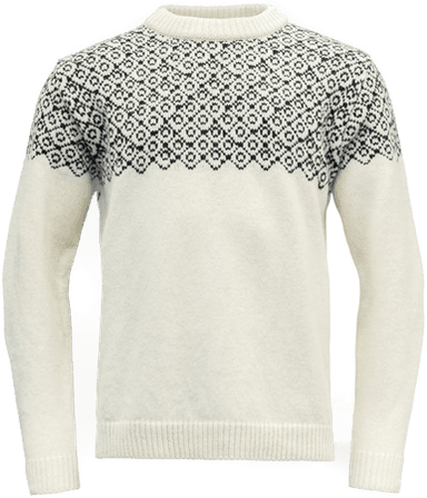 Devold Bjørnøya Sweater Offwhite/Ink