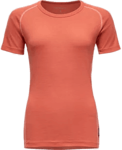 Devold Lauparen Merino 190 Base Tee Wmn Coral