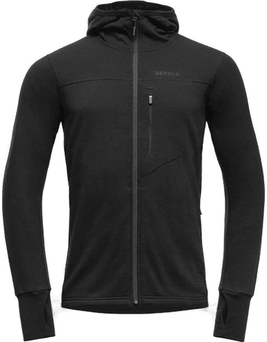 Devold Explorer Merino Hooded Jkt Black