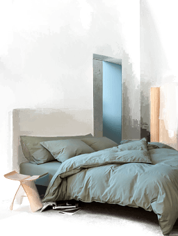 Høie Of Scandinavia Frøya bomullssengesett dempet grønn