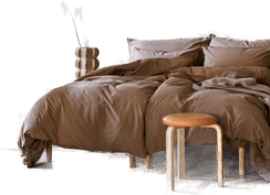 Høie Of Scandinavia Frøya bomullssengesett karamellbrun