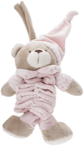 Spilledåse 20 cm Bamse rosa Tinka Baby