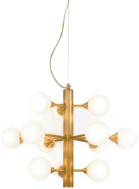 Aneta Lighting Taklampe COSMOS Messing