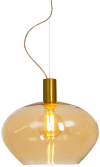 Aneta Lighting Taklampe BELL Messing