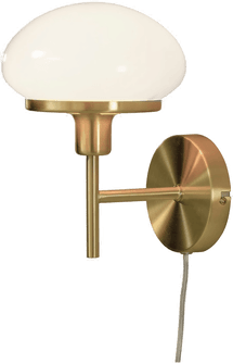 Aneta Lighting Vegglampe New August Messing