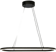 Aneta Lighting Pendellampe Oda oval Svart