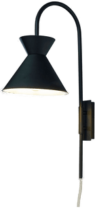 Aneta Lighting Vegglampe Coni Svart