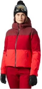 Helly Hansen Nora Kort Boble-skijakke Dame Rød XL