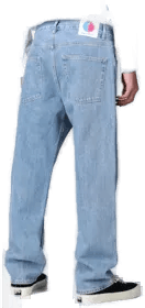 District 46 Straight Leg jeans Svart M