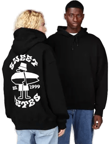 Sweet Sktbs Board hettegenser Hvit