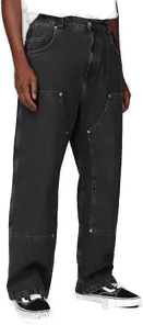 District 46 Shoplifter Double Knee jeans Hvit XL