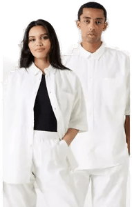 Sweet Sktbs Big linblend skjorte Blå XS