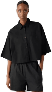 Junkyard Lori linblend crop skjorte Hvit XL