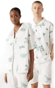 Yoke Brodert linskjorte Unisex L