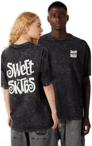 Sweet Sktbs Loose Acid t-skjorte Grå L