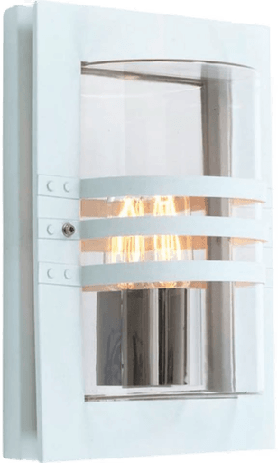 Ms Belysning Ekeberg Utelampe Vegg Matt Hvit