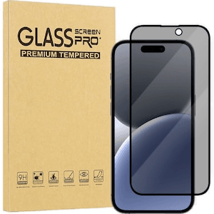 Iiglo 3D Privacy Glass skjermbeskytter iPhone 16 Plus / 15 Plus