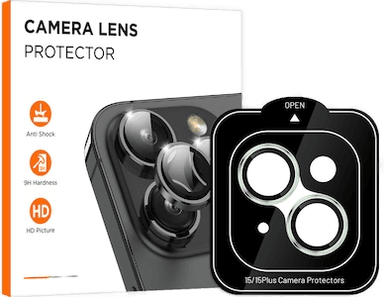 Iiglo Linsebeskytter iPhone 15/15 Plus grønn