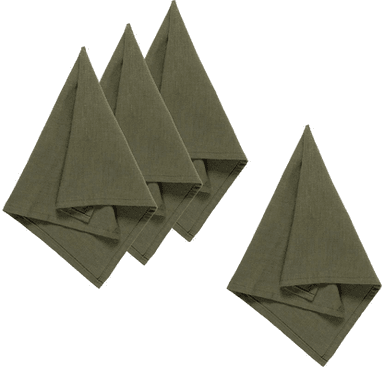 Standard Produsent Serviett Vindel 42x42cm 4pk grønn