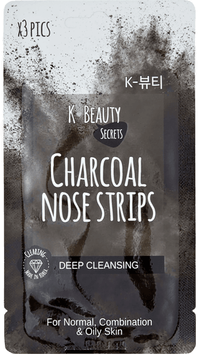 Kbeauty Secrets Charcoal Nose Strips x3