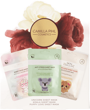 Camilla Pihl Cosmetics Sheet Mask Trio