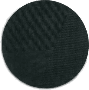 Northern Row gulvteppe rund Ø200 cm Mørkegrønn