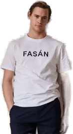 Fasán T-Skjorte Big Logo Herre XL