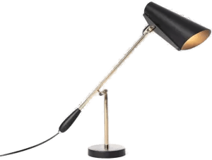 Northern Birdy bordlampe svart/messing