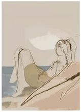 Anna Bülow By the ocean 50x70 cm