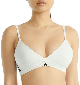 Adidas Sport Active 3 Stripes Bralette Hvit