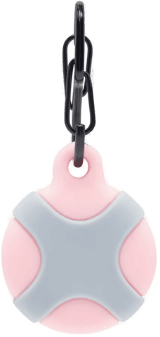 Linocell AirTag Silikonetui Rosa/Grå