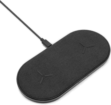 Linocell Dobbel trådløs hurtiglader 15 W