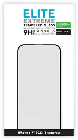 Linocell Elite Extreme Curved Skjermbeskytter iPhone 15 Pro Max