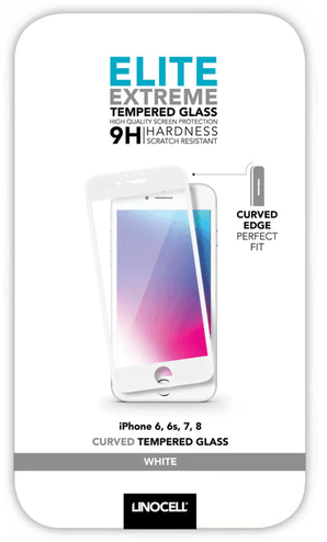 Linocell Elite Extreme Curved Skjermbeskytter iPhone 6, 7, 8