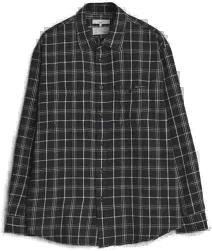 Nudie Jeans Julian Checked Shirt Black