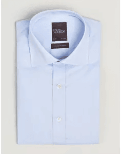 Oscar Jacobson Slim Fit Cut Away Light Blue