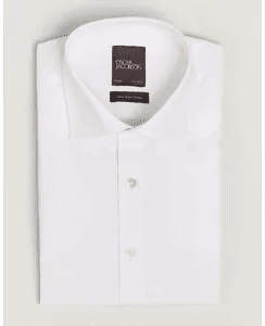 Oscar Jacobson Slim Fit Cut Away White