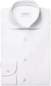 Eton Semi Solid Four-Way Stretch Shirt Hvit 41