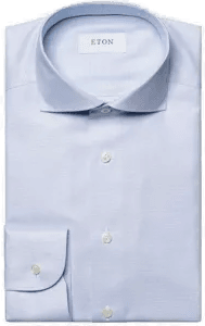 Eton Lyseblå Fine Twill Skjorte 42