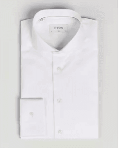 Eton Slim Fit Twill Shirt White