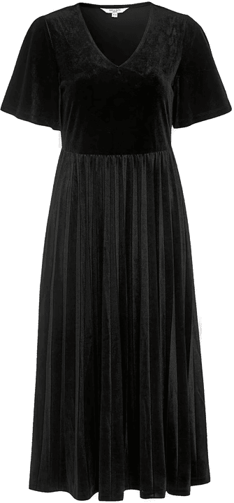 Cellbes Of Sweden plissert fløyelkjole